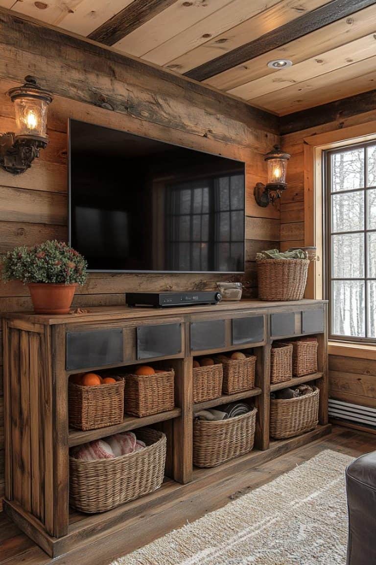 30 Farmhouse TV Stand Decor Ideas To Elevate Your Living Room