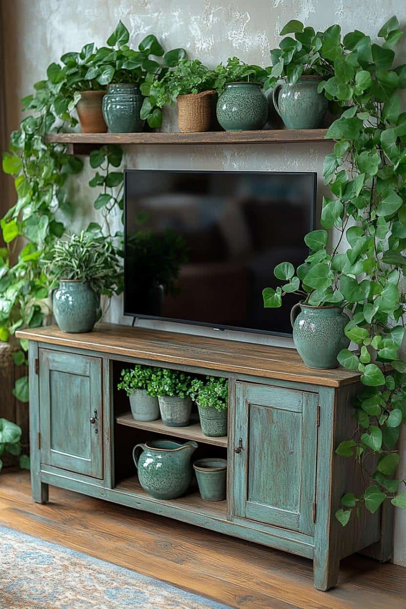 30 Farmhouse TV Stand Decor Ideas To Elevate Your Living Room