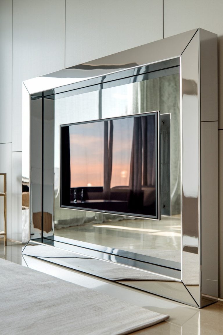 Large Tv Frame 33 Unique TV Frame Ideas To Transform Your Living Space