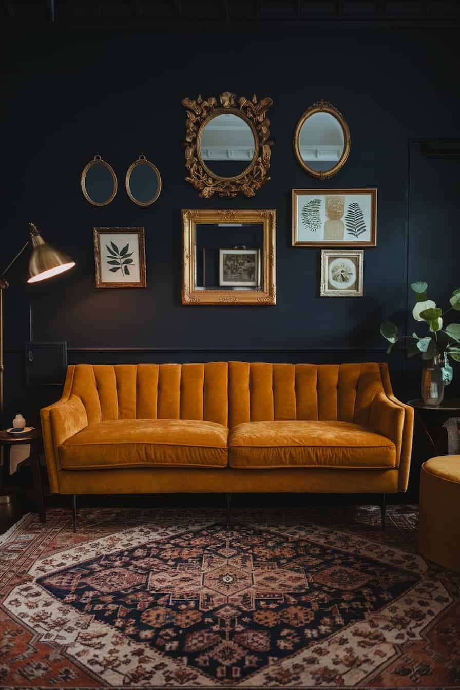 25 Moody Living Room Ideas for a Dramatic Space