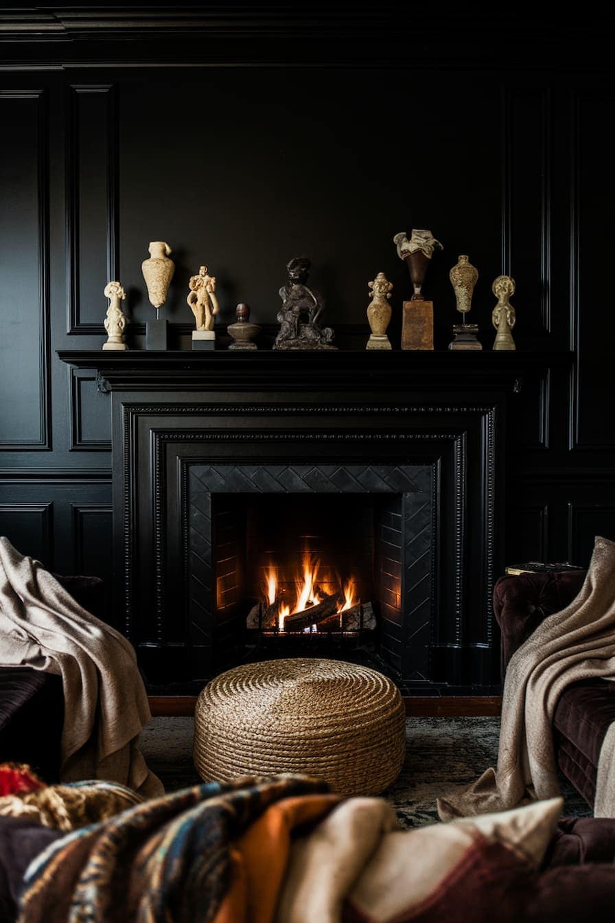25 Moody Living Room Ideas for a Dramatic Space