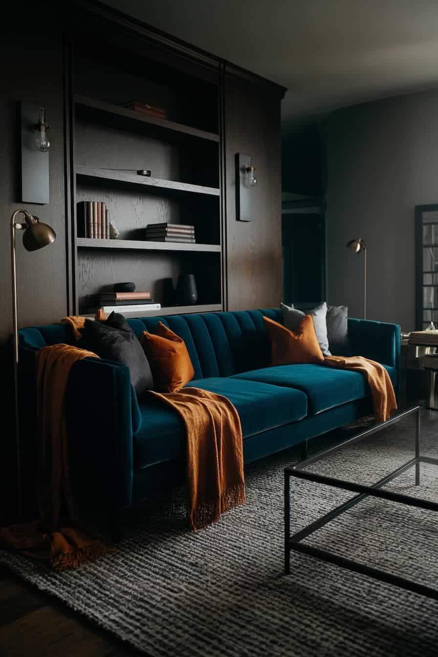 25 Moody Living Room Ideas for a Dramatic Space