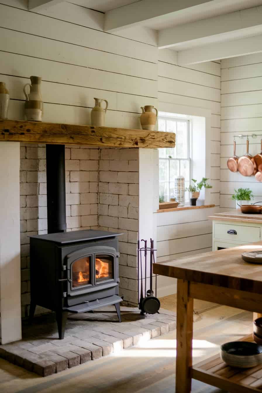 40 Wood Burning Stove Decor Ideas To Warm Up Your Space