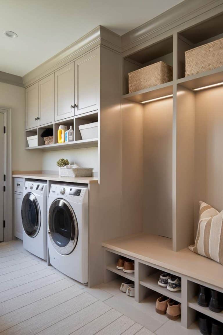 27 Clever Mudroom and Laundry Room Ideas To Maximize Space