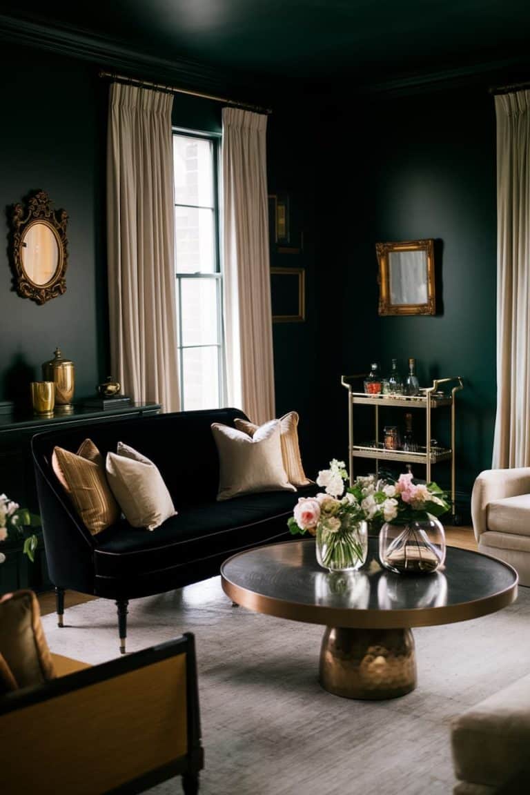 25 Moody Living Room Ideas for a Dramatic Space