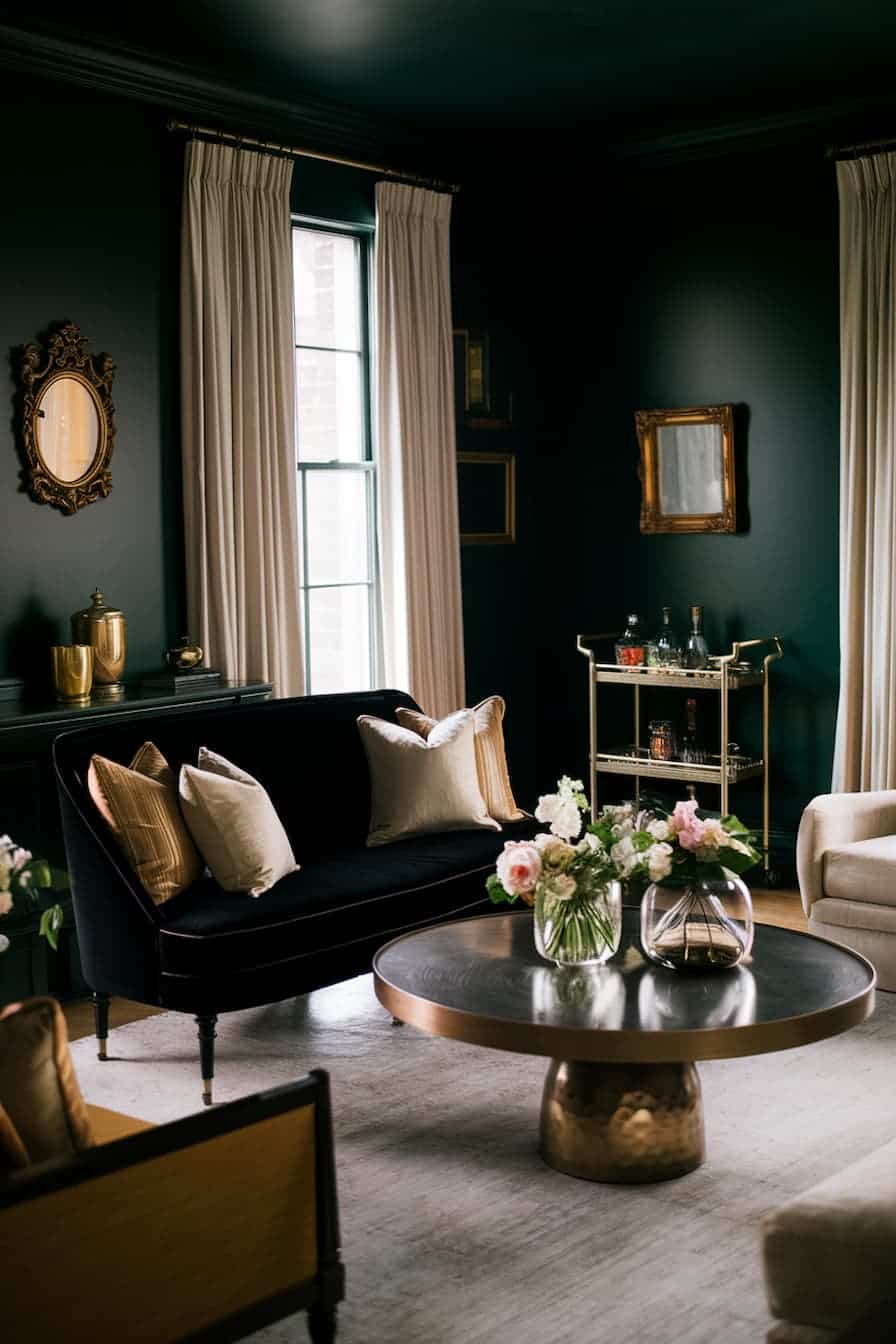 25 Moody Living Room Ideas for a Dramatic Space