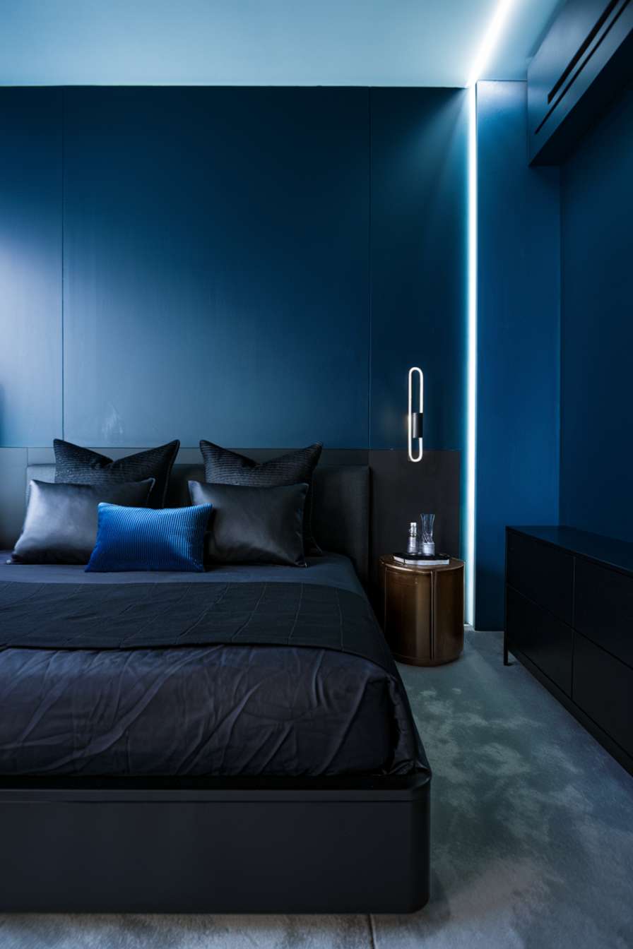 31 Dark Blue Bedroom Ideas for a Bold, Moody Aesthetic