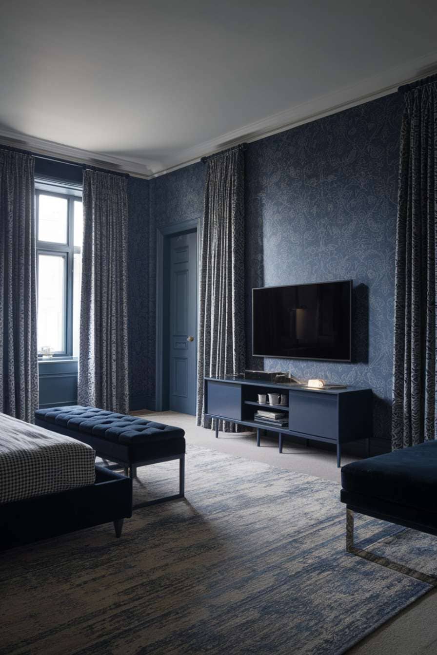 31 Dark Blue Bedroom Ideas for a Bold, Moody Aesthetic