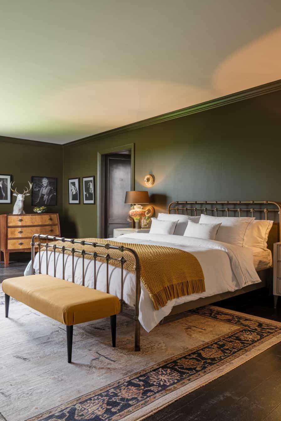 33 Dark Green Bedroom Ideas That Embody Luxe Comfort