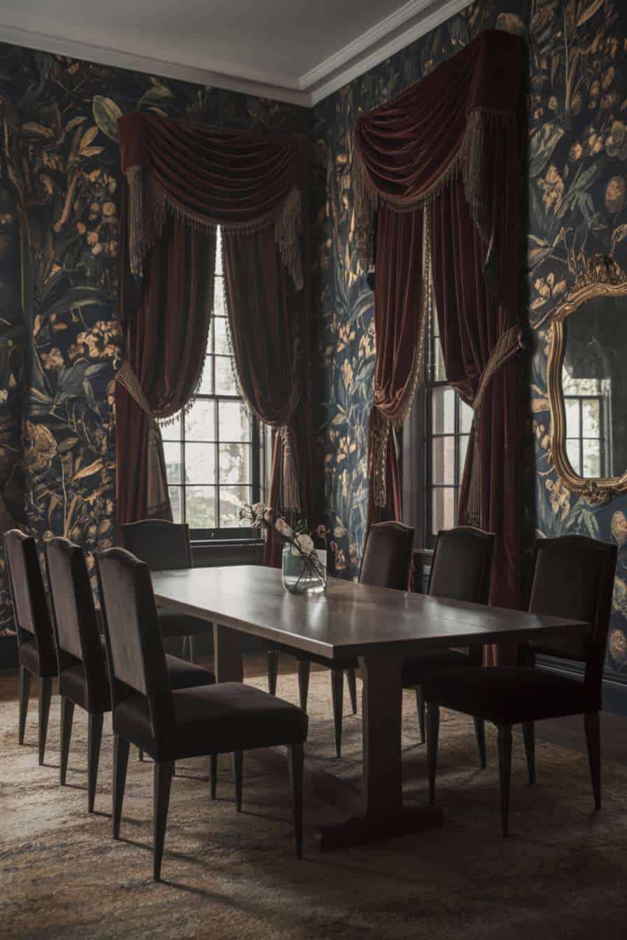 24 Moody Dining Room Ideas To Create an Elegant, Dramatic Ambiance