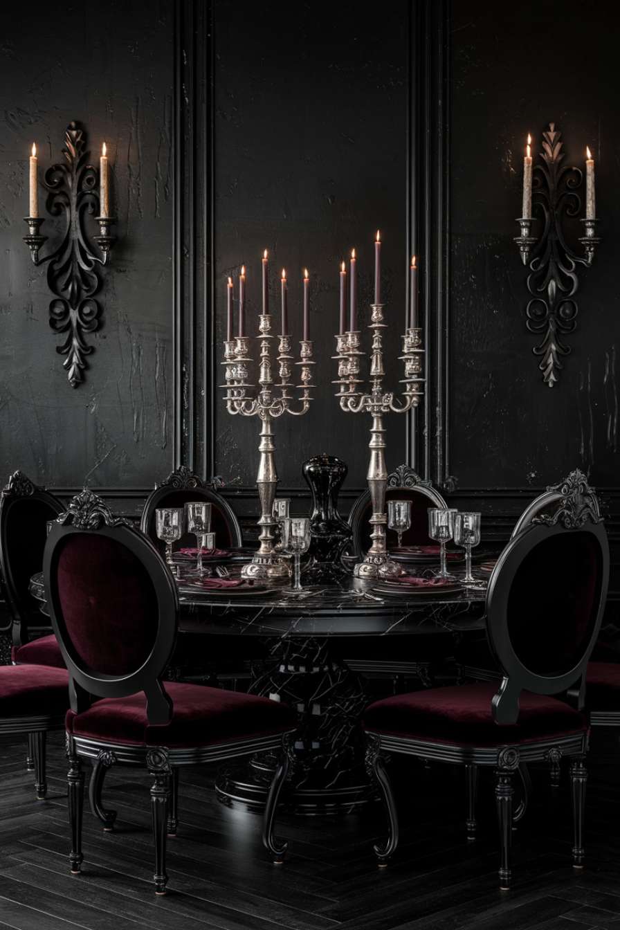 24 Moody Dining Room Ideas To Create an Elegant, Dramatic Ambiance