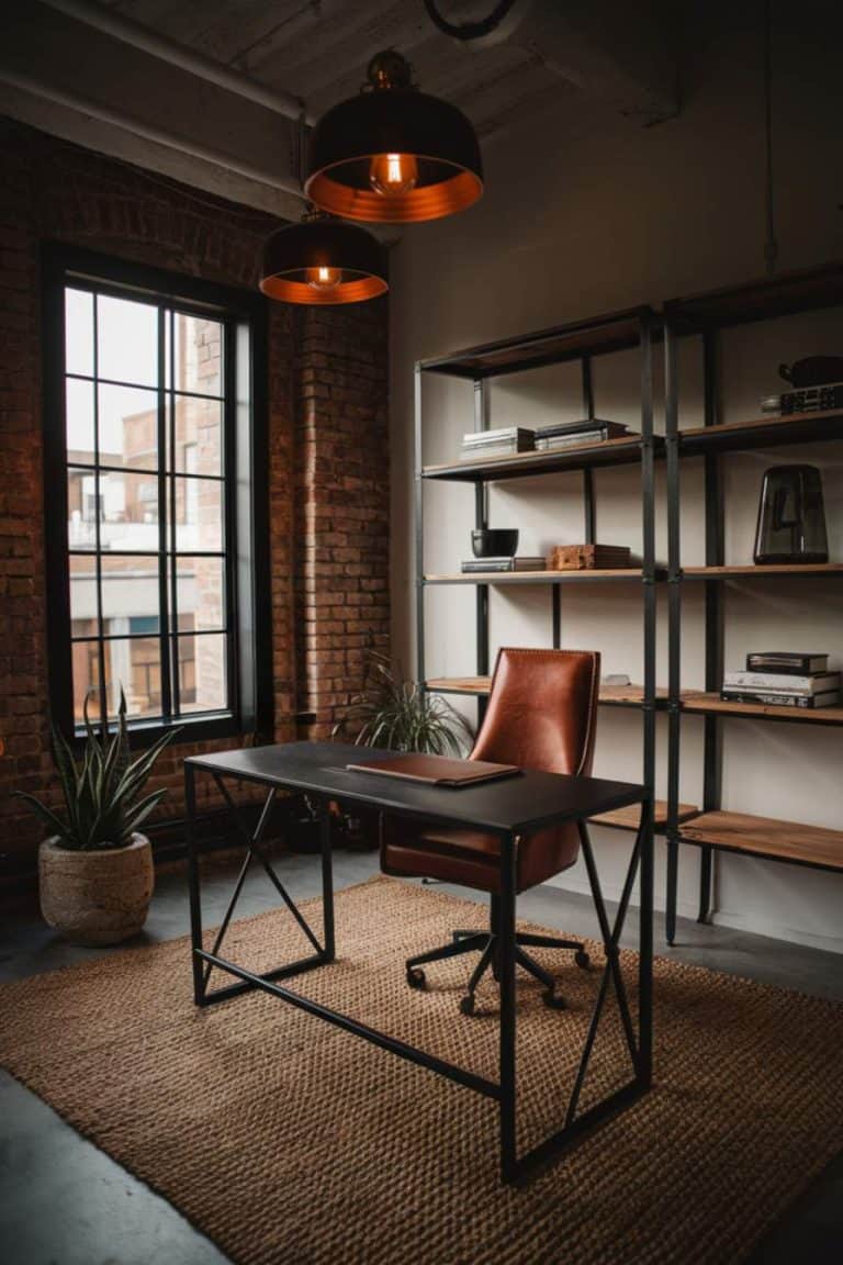 28 Moody Home Office Ideas for a Luxe and Dramatic Workspace
