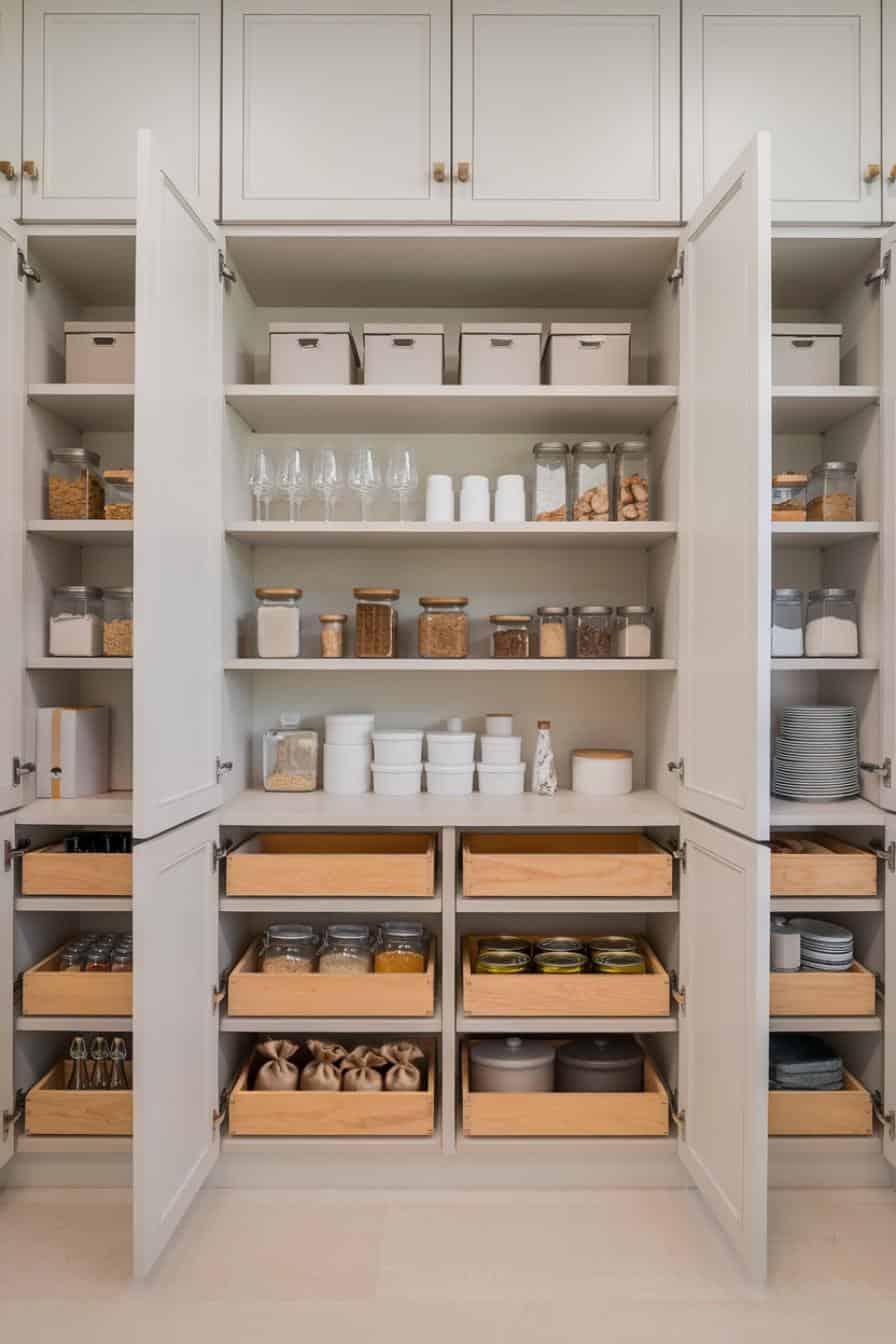 36 Best Pantry Shelving Ideas: Organize Your Kitchen with Style - Scandinavian Apartment Pantry Storage Solutions Modern