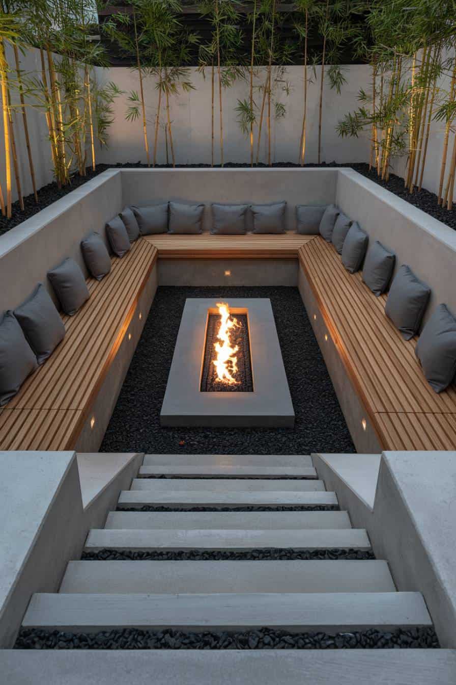 46 Creative Sunken Firepit Ideas To Warm Up Your Backyard