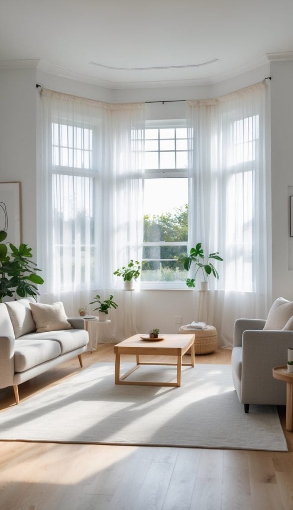 Bay Windows Rug 23 Living Room With Bay Window Ideas: Brighten Up Your Space