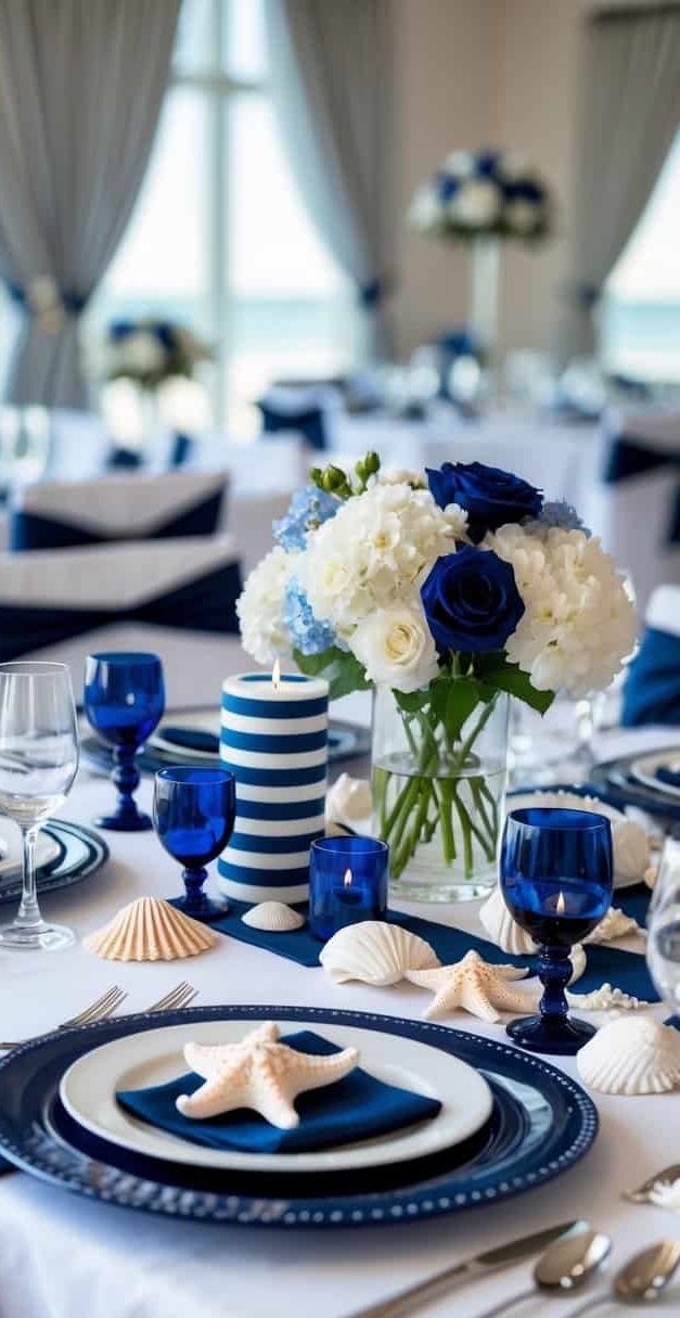 36 Blue Tablescape Ideas for Cool, Serene Celebrations