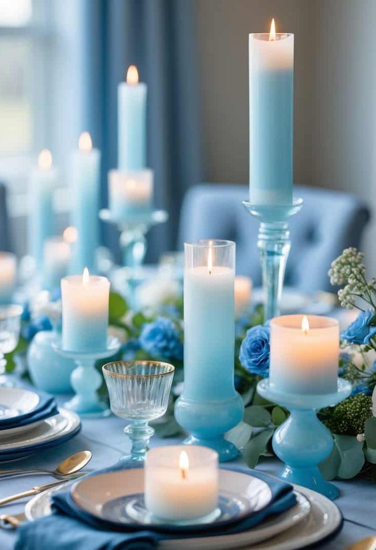 22 Blue Tablescape Ideas for Cool, Serene Celebrations