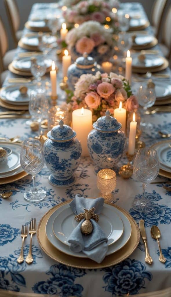 33 Chinoiserie Tablescape Ideas: Ginger Jars, Pagodas, Cherry Blossoms