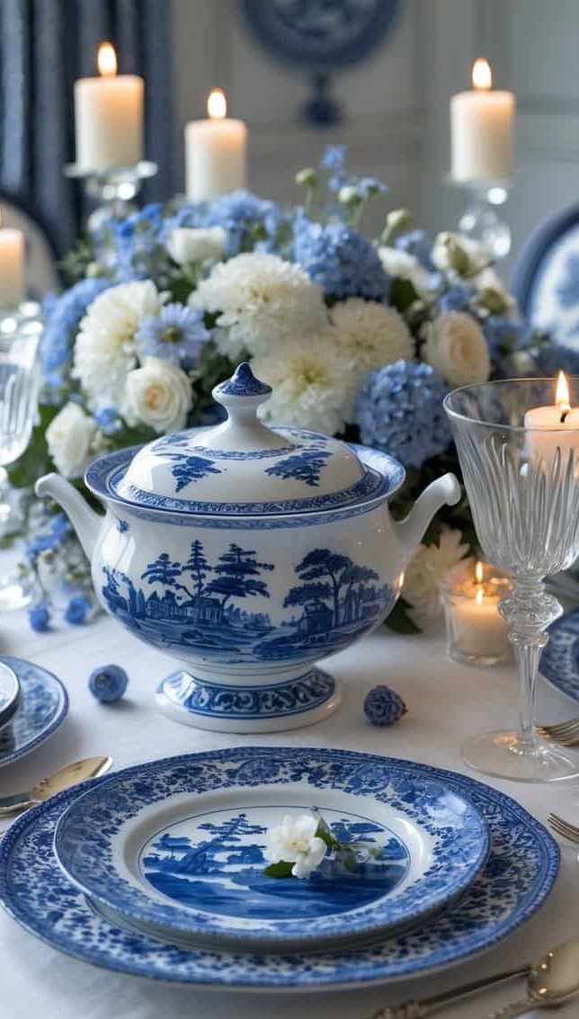 33 Chinoiserie Tablescape Ideas: Ginger Jars, Pagodas, Cherry Blossoms