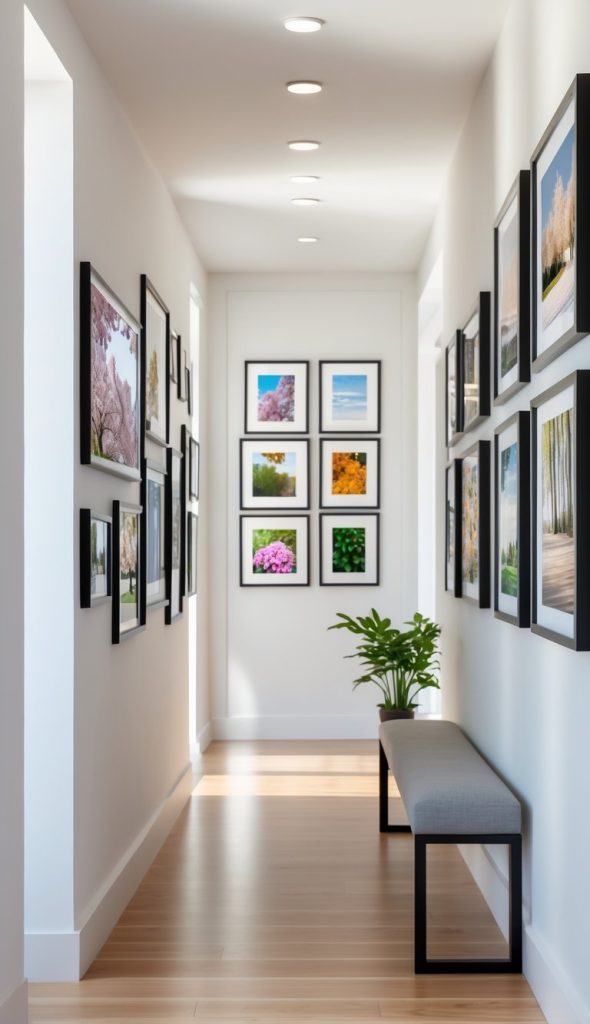 36 Hallway Photo Wall Ideas: Showcase Art and Memories in Style